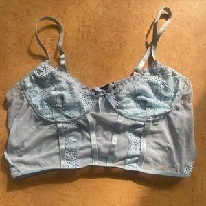 Blue lace bralette